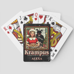 Baraja De Cartas Galleta Para Krampus Feliz Navidad De Krampus Horr