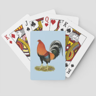 Baraja De Cartas Gallo de trigo del gallo de pelea