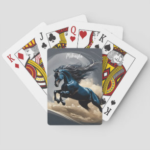 Baraja De Cartas Gallopaje de Stallion Negro