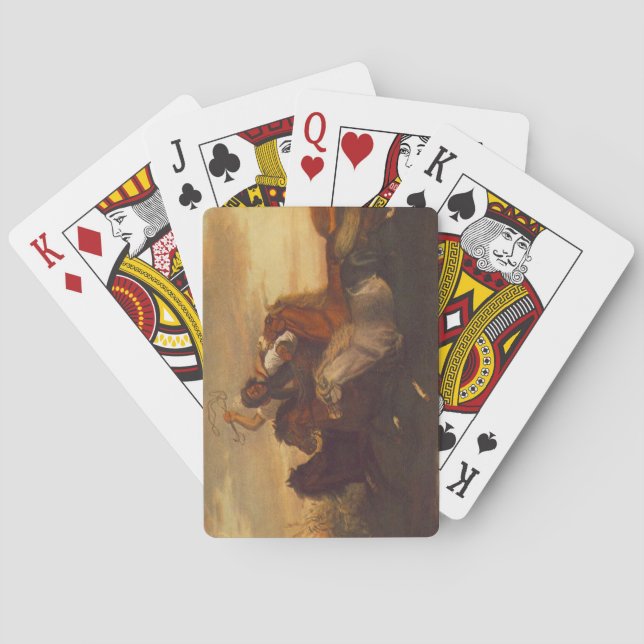 Baraja De Cartas Galloping Outlaw (Vaquero a caballo) (Caballos) (Reverso)