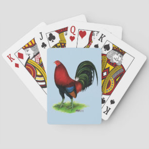 Baraja De Cartas Gamecock: rojo oscuro