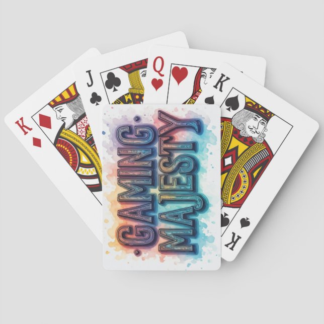 Baraja De Cartas Gaming Majesty (Reverso)
