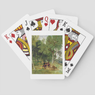 Baraja De Cartas Ganado en un carril de Devonshire