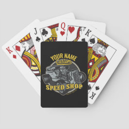 Baraja De Cartas Garaje de Carreras de tienda de velocidad de rod c