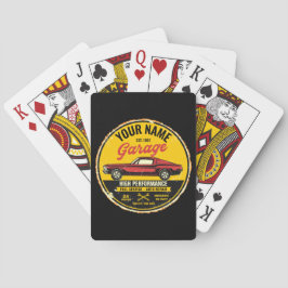 Baraja De Cartas Garaje Fastback Red Classic para coches personaliz
