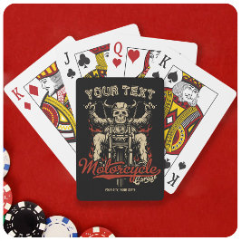 Baraja De Cartas Garaje para la tienda de motocicletas de Skeleton