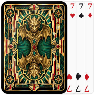 Baraja De Cartas Gárgola, Art Deco Mitológico