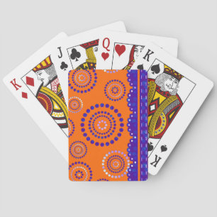 Baraja De Cartas Garland ARTdeco azul violeta + tu color de fondo