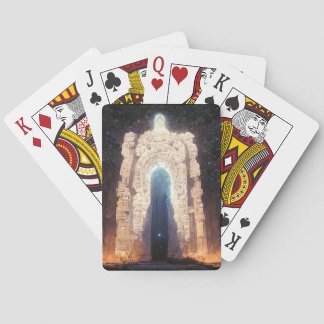 Baraja De Cartas Gate To Eternity Fantasy Sci-Fi Art (Reverso)