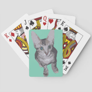 Baraja De Cartas Gatito con los ojos abiertos