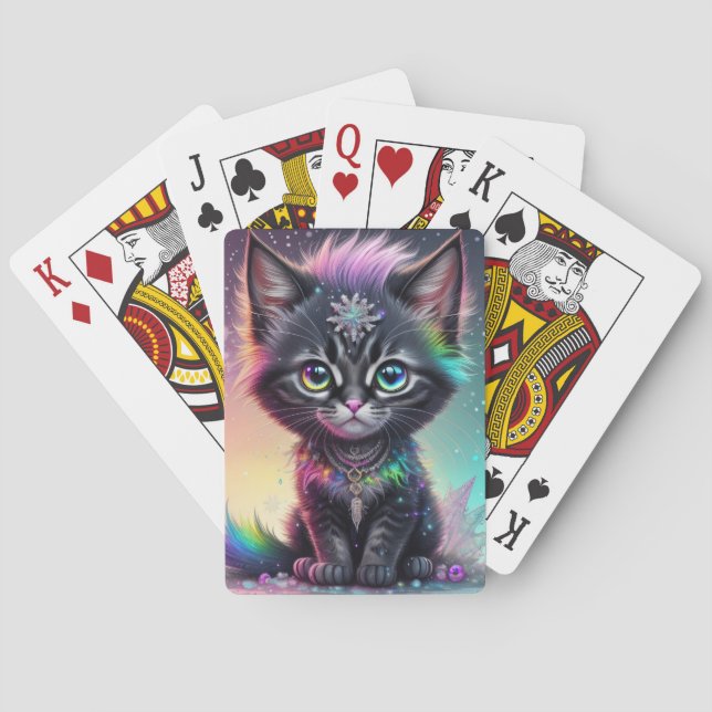 Baraja De Cartas Gatito De Ai Generado (Reverso)
