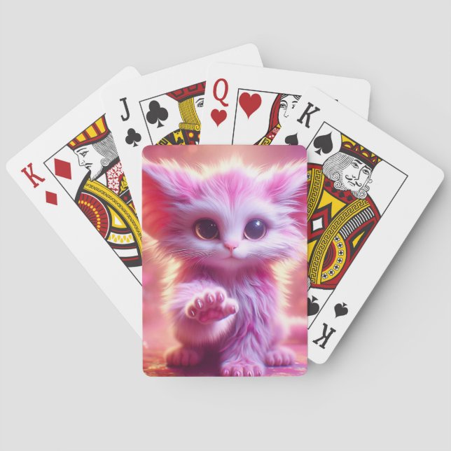 Baraja De Cartas Gatito rosa (Reverso)