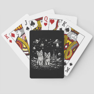 Baraja De Cartas Gatitos Espaciales Gatos en el Cosmos