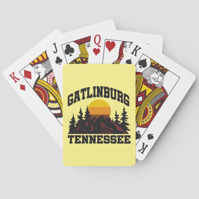 Baraja De Cartas Gatlinburg, Tennessee (Reverso)