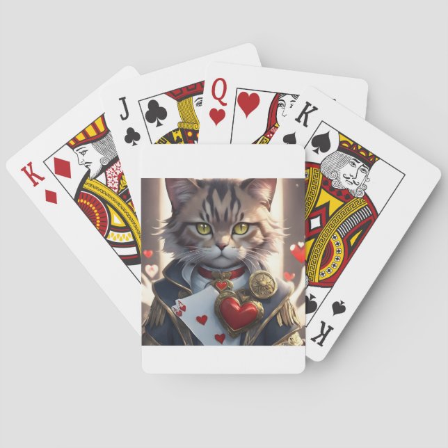 Baraja De Cartas Gato Ace of Hearts (Reverso)