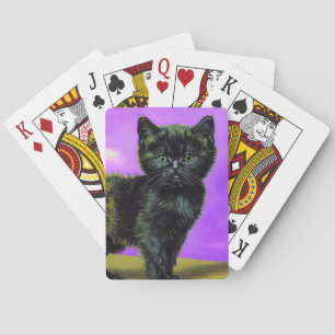 Baraja De Cartas Gato al Estilo de Van Gogh