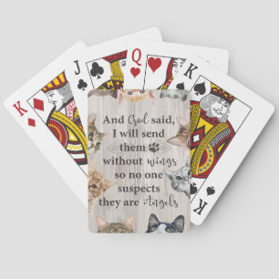 Baraja De Cartas Gato Amado Dios me manda gatos