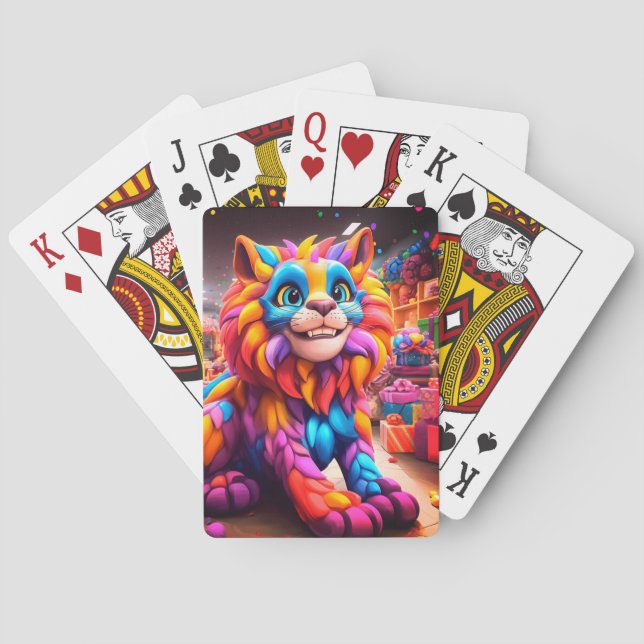 Baraja De Cartas Gato artístico (Reverso)