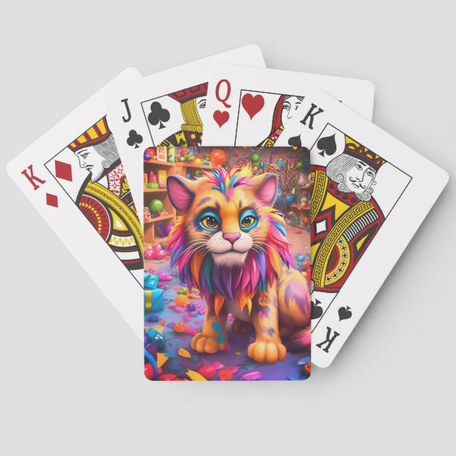 Baraja De Cartas Gato artístico (Reverso)