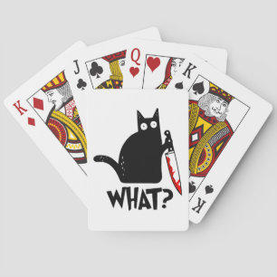 Baraja De Cartas Gato Asesino Con Cuchillo