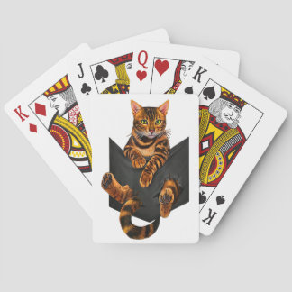 Baraja De Cartas Gato Bengal, amante de Bengala