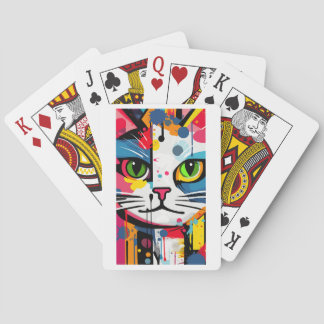Baraja De Cartas Gato Colorido