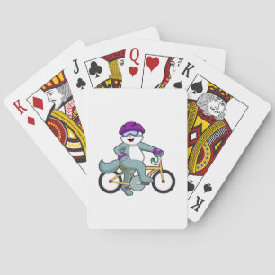Baraja De Cartas Gato con bicicleta