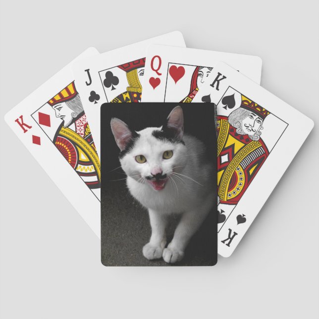 Baraja De Cartas Gato con Bigote (Reverso)