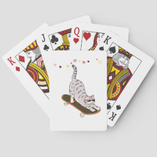 Baraja De Cartas Gato con la Tabla