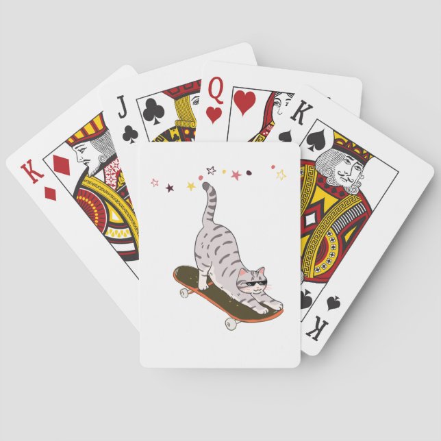 Baraja De Cartas Gato con la Tabla (Reverso)