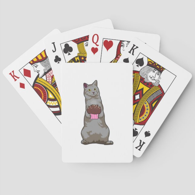Baraja De Cartas Gato con Muffin (Reverso)