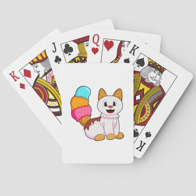 Baraja De Cartas Gato con Popsicle (Reverso)