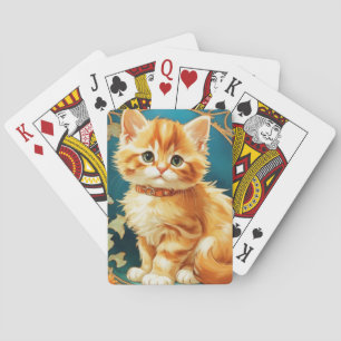 Baraja De Cartas Gato de Alphonse Mucha Art Nouveau