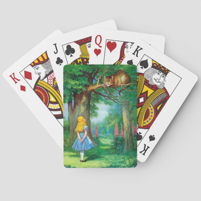 Baraja De Cartas Gato de Cheshire (Reverso)