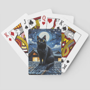 Baraja De Cartas Gato de Fantasy Cute Night Stars