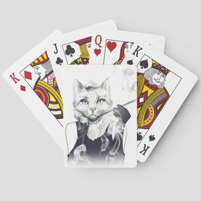 Baraja De Cartas Gato de glamour (Reverso)