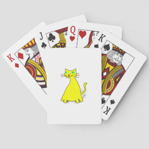 Baraja De Cartas Gato de grasa amarillo