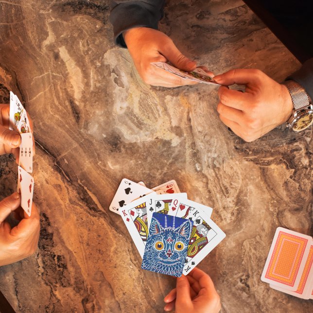 Baraja De Cartas Gato de Kaleidoscope azul real (Subido por el creador)