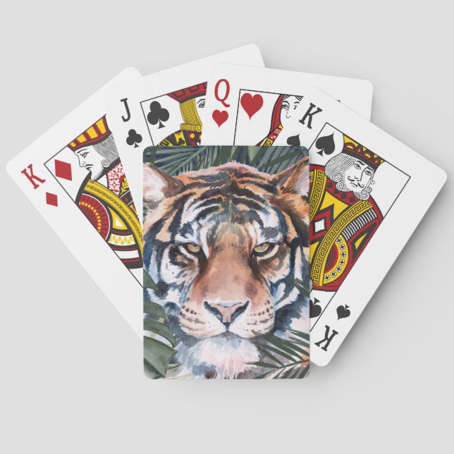 Baraja De Cartas Gato de la jungla - Tigre (Reverso)