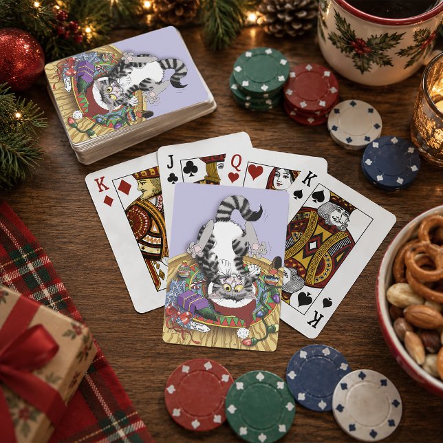 Baraja De Cartas Gato de navidades (Subido por el creador)