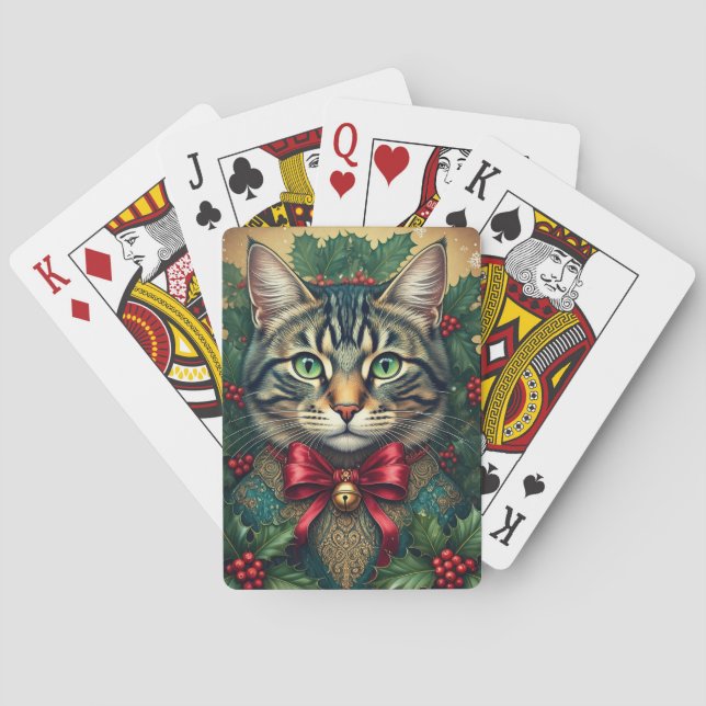 Baraja De Cartas Gato de navidades 2024 (Reverso)