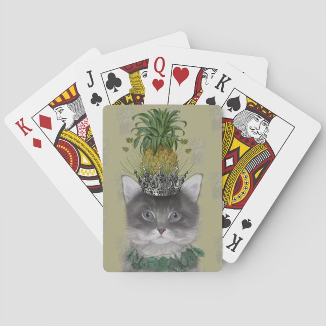 Baraja De Cartas Gato de piña (Reverso)
