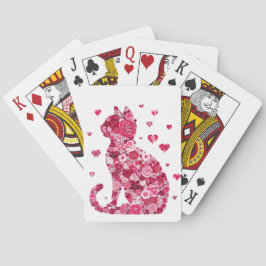 Baraja De Cartas Gato de Rosas