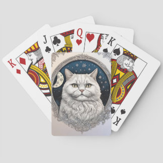 Baraja De Cartas Gato de solsticio de invierno