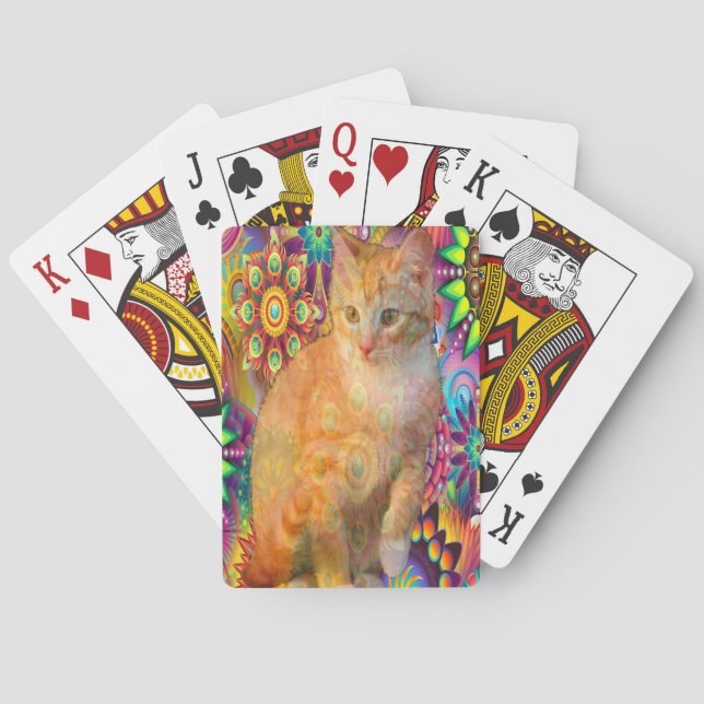 Baraja De Cartas Gato de tinte (Reverso)