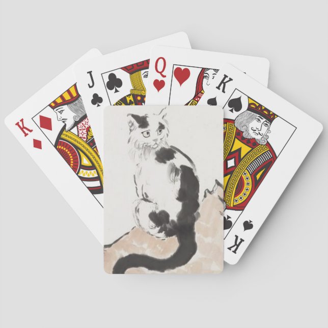 Baraja De Cartas Gato (de Xu Beihong) (Reverso)