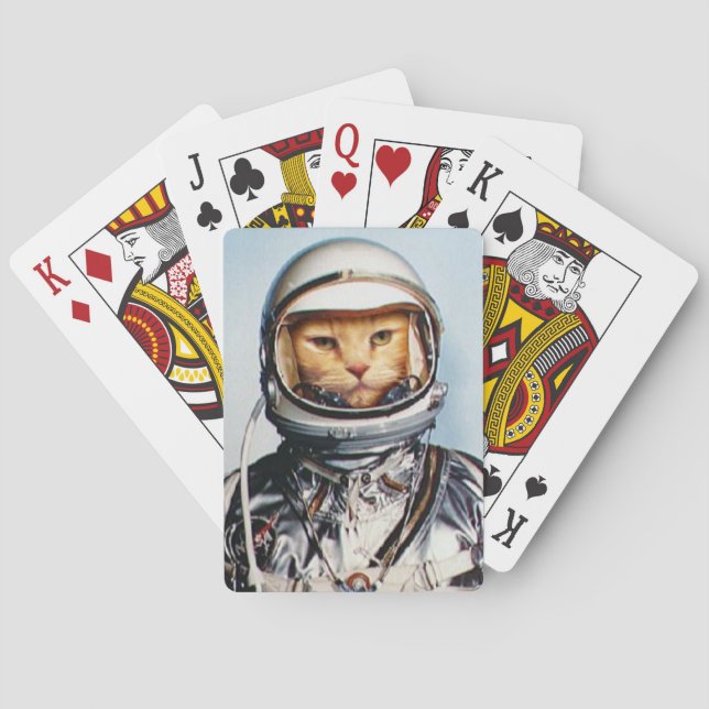 Baraja De Cartas Gato del espacio (Reverso)