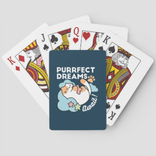 Baraja De Cartas Gato Dormilón Abrazando Estrella – Sueños Perfecto