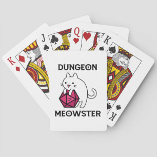 Baraja De Cartas Gato Dungeon Meowster Divertido