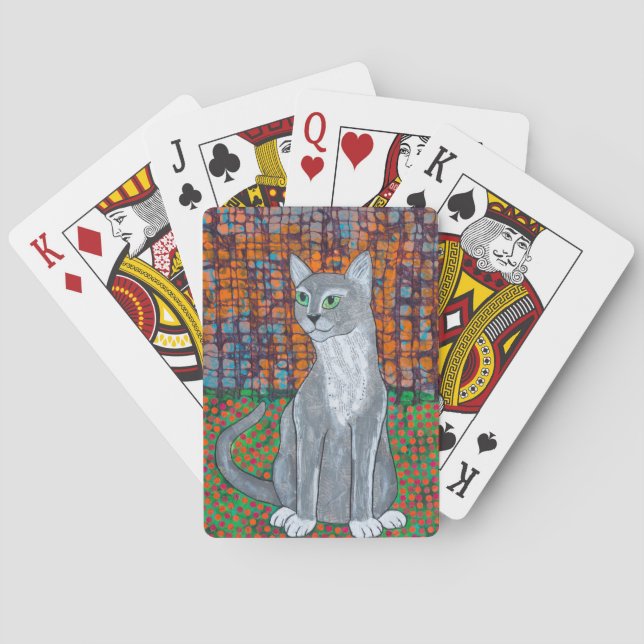 Baraja De Cartas Gato feliz (Reverso)